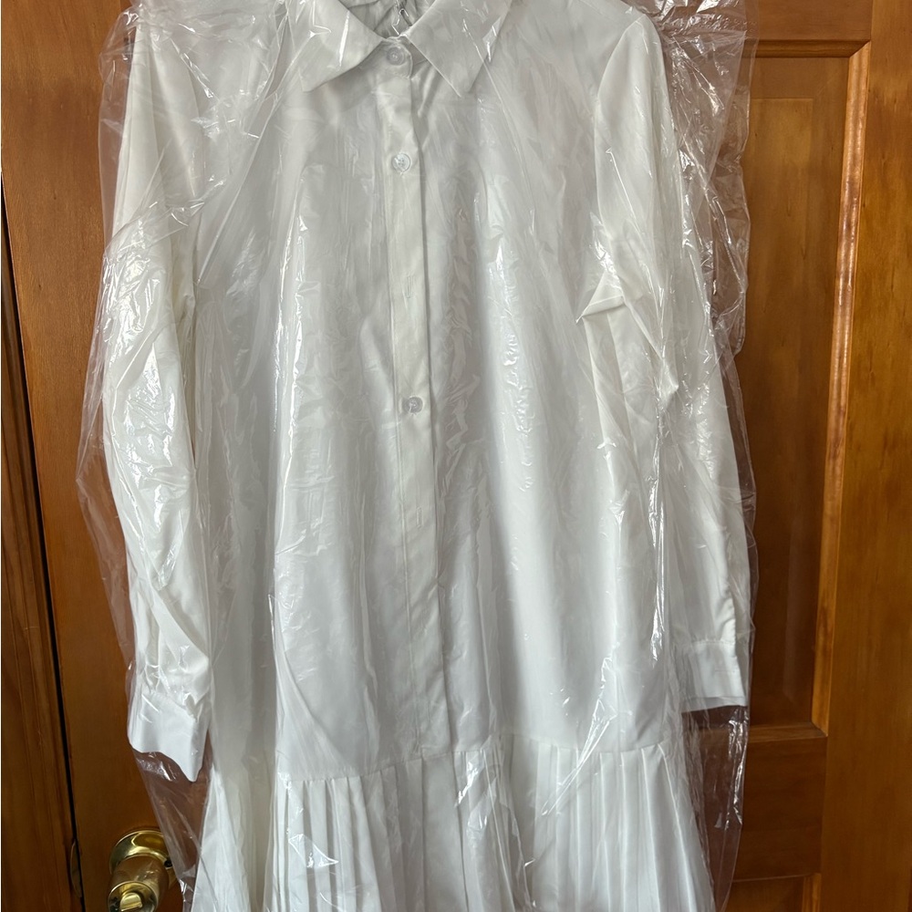Elegant White Women's Dress Shirt